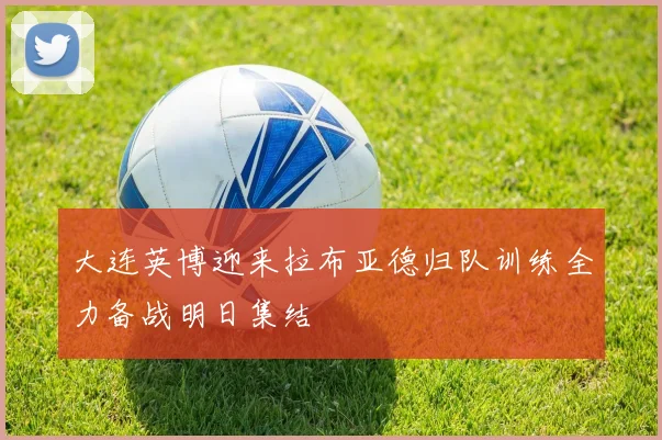 大连英博迎来拉布亚德归队训练全力备战明日集结